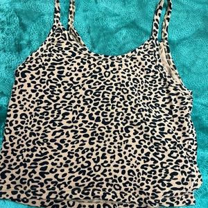 ARQ Crop Tank in Leopard - Size XL